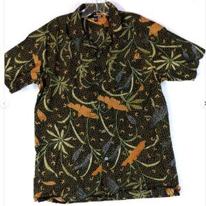 Murano Slim Fit Tropical Shirt Mens L Button Up Floral Marrakech Collection